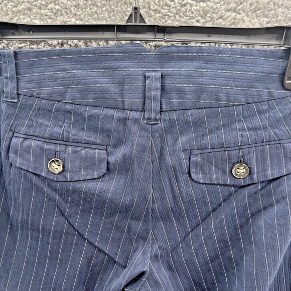 Anthropologie Cartonnier Flat Front Capri Crop Pants Navy Blue Women's Size 8 - Picture 13 of 16